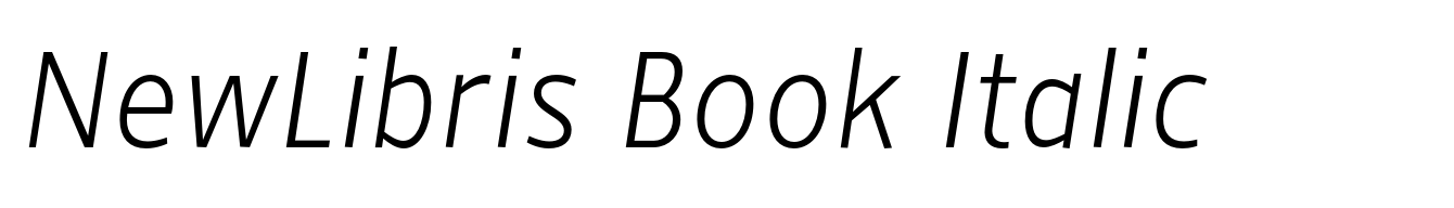 NewLibris Book Italic